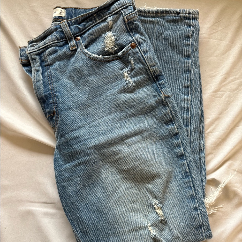Abercrombie & Fitch Light Blue high rise Jeans